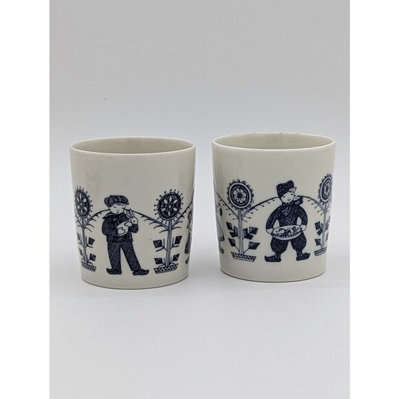 1960's Seltmann Weiden Bavaria Demitasse Dutch Children Figure Tea Set w/ Plate - Picture 6 of 11